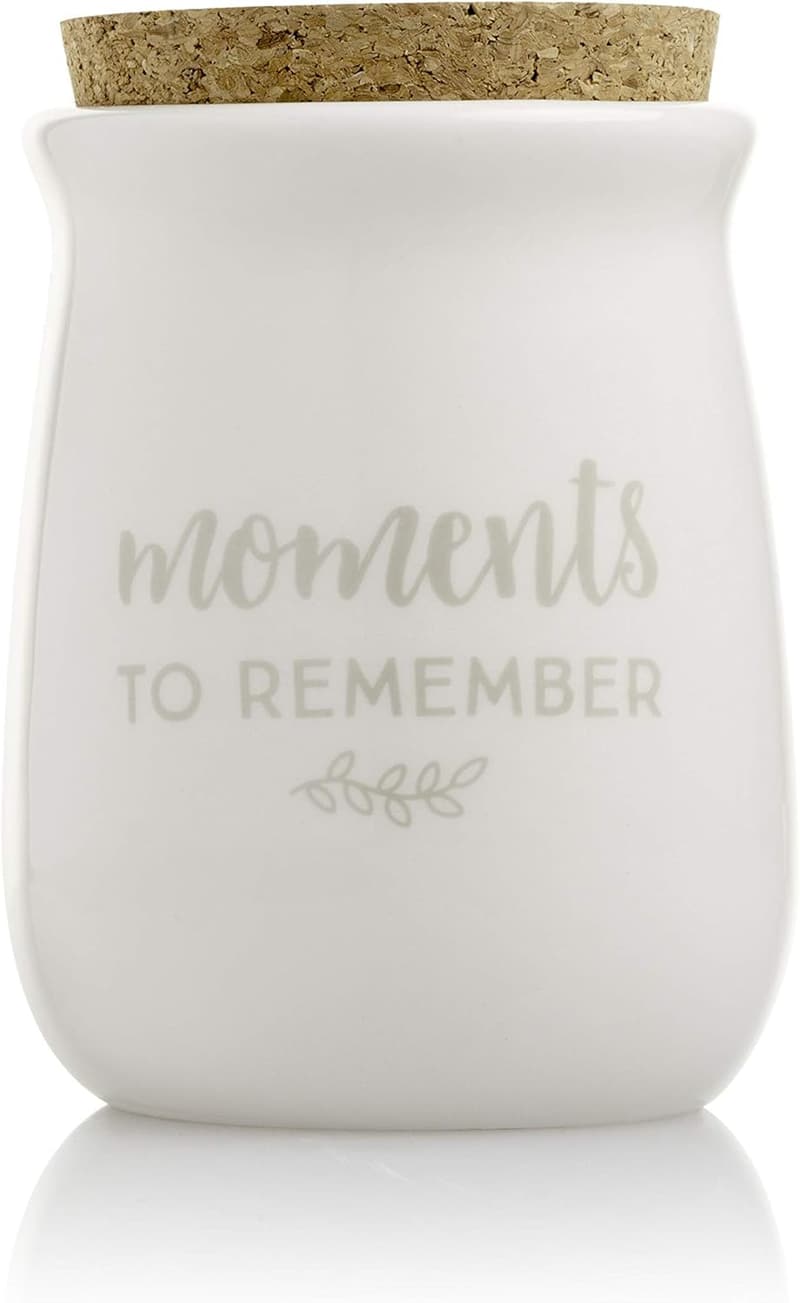 Ceramic Gratitude Jar with Notecards - Personalized Gift