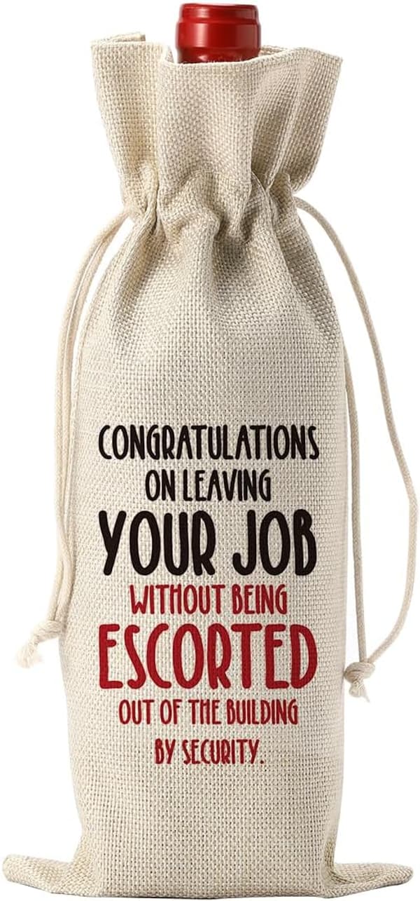 Retirement Party Gifts - Fun Decorations & Wine Bag for Coworkers