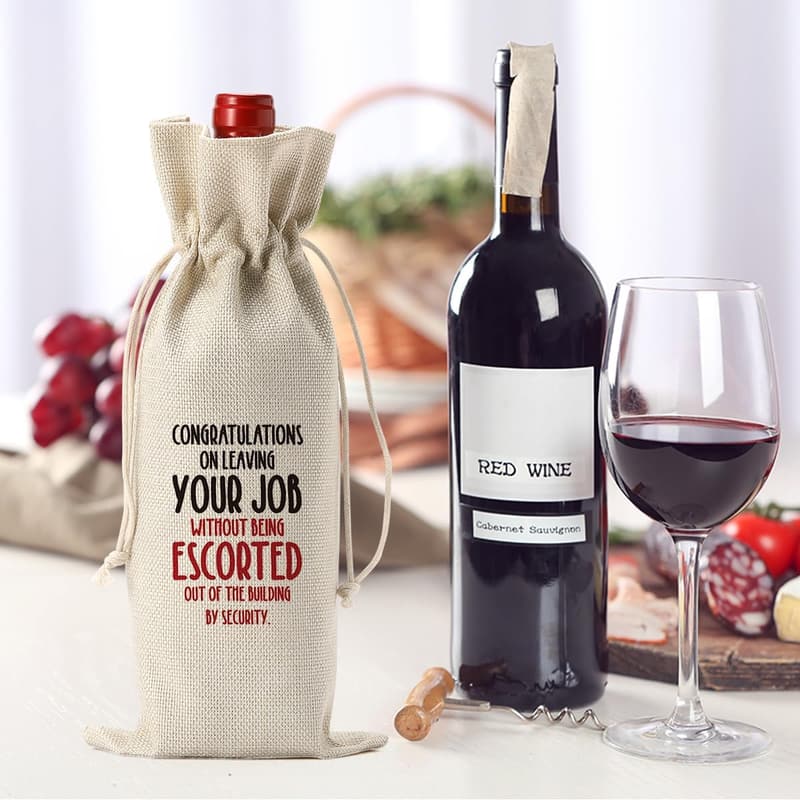 Retirement Party Gifts - Fun Decorations & Wine Bag for Coworkers