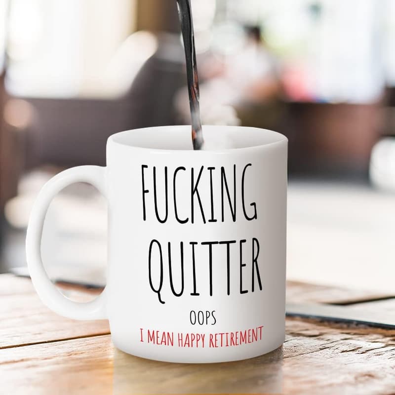 Funny Retirement Coffee Mug for Men & Women