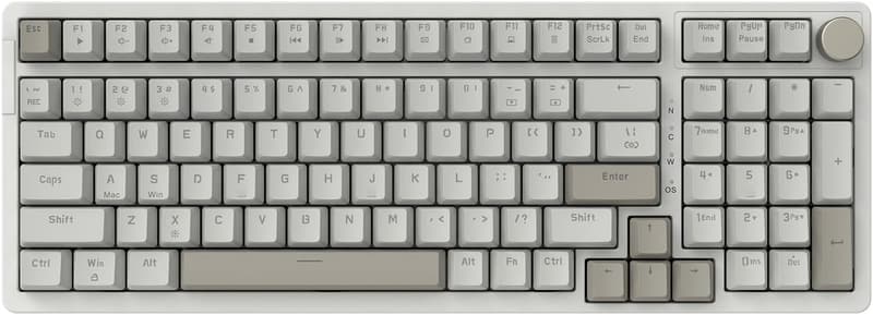 Retro Wired Mechanical Gaming Keyboard with Blue Backlight