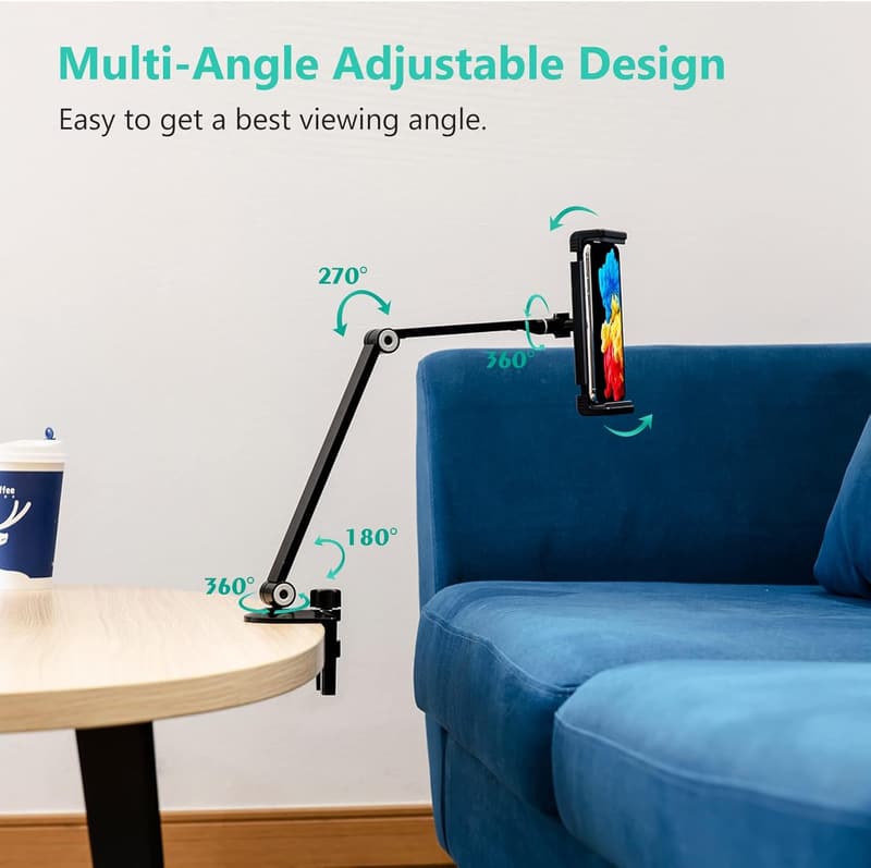 Adjustable Multi-Angle Tablet Stand for 4.7''-13'' Devices