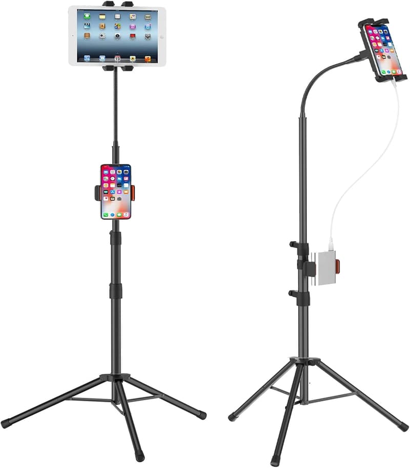 Adjustable 65-Inch Tripod Stand for All Tablets and Phones