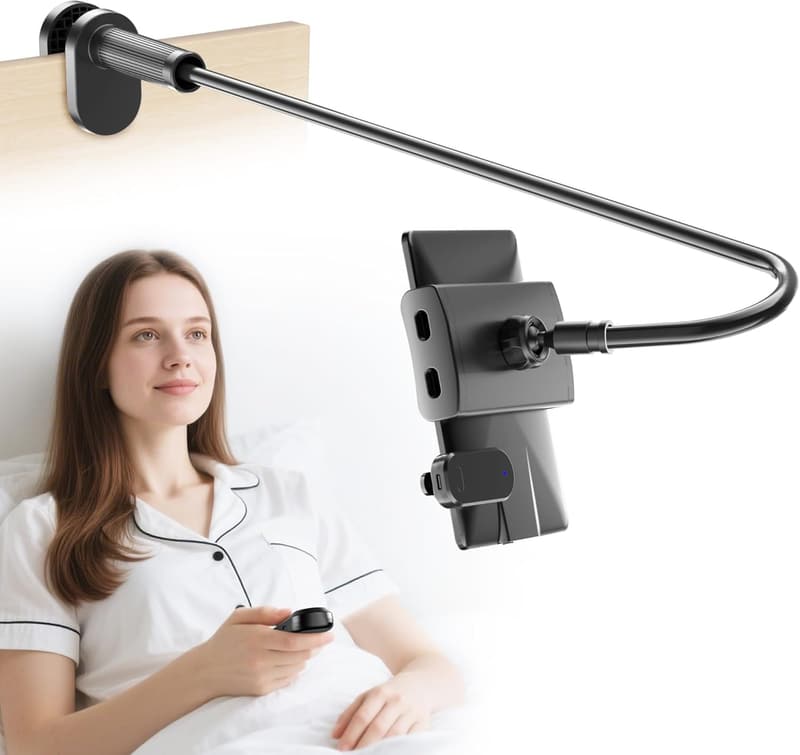 Gooseneck Tablet Holder with Page Turner for Kindle Readers