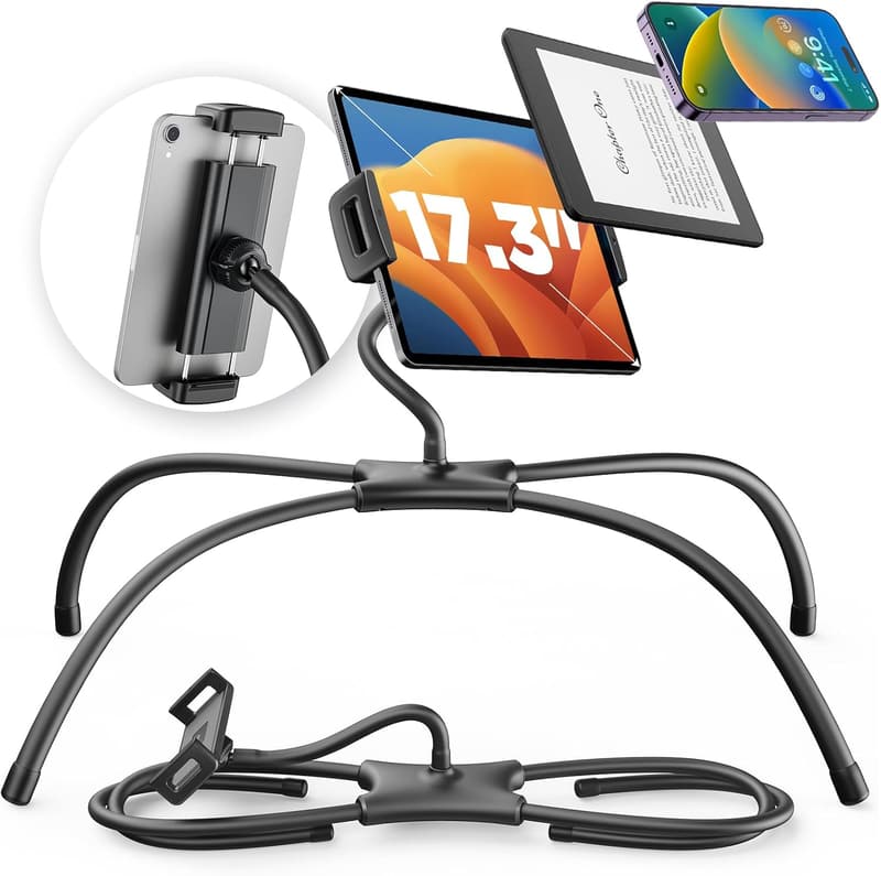 Adjustable Tablet Stand for Desk and Bed, Fits 4.7
