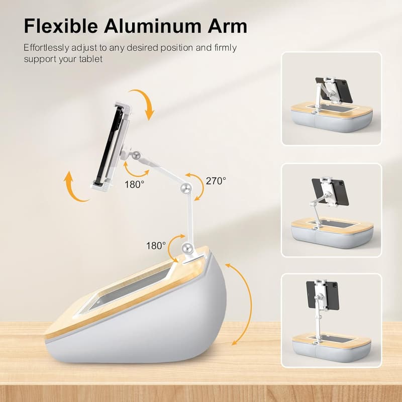 Tablet Pillow Stand with Soft Bean Bag for Hands-Free Reading
