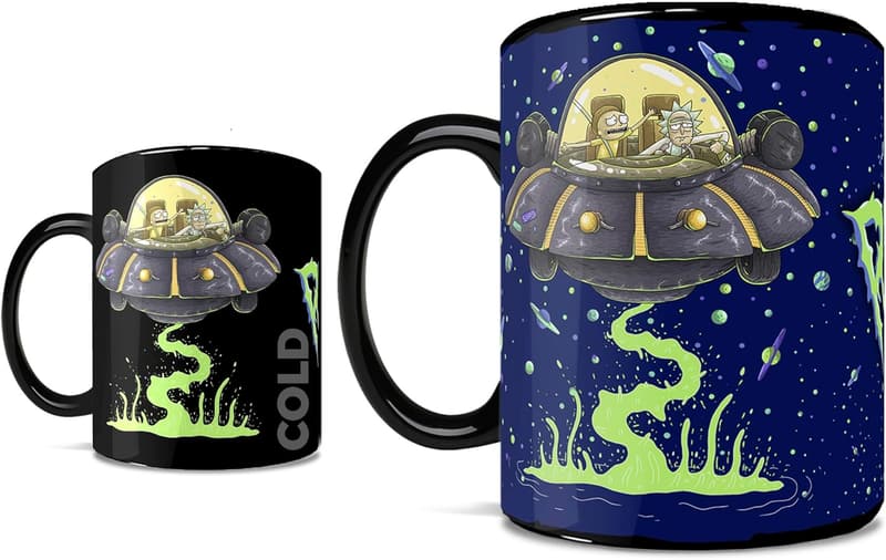 Rick and Morty Heat Sensitive Mug – 16 oz Trippy Design