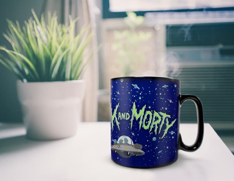 Rick and Morty Heat Sensitive Mug – 16 oz Trippy Design