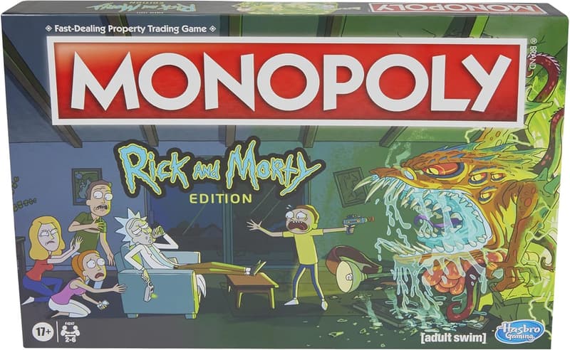 Rick and Morty Monopoly Board Game for Families and Teens