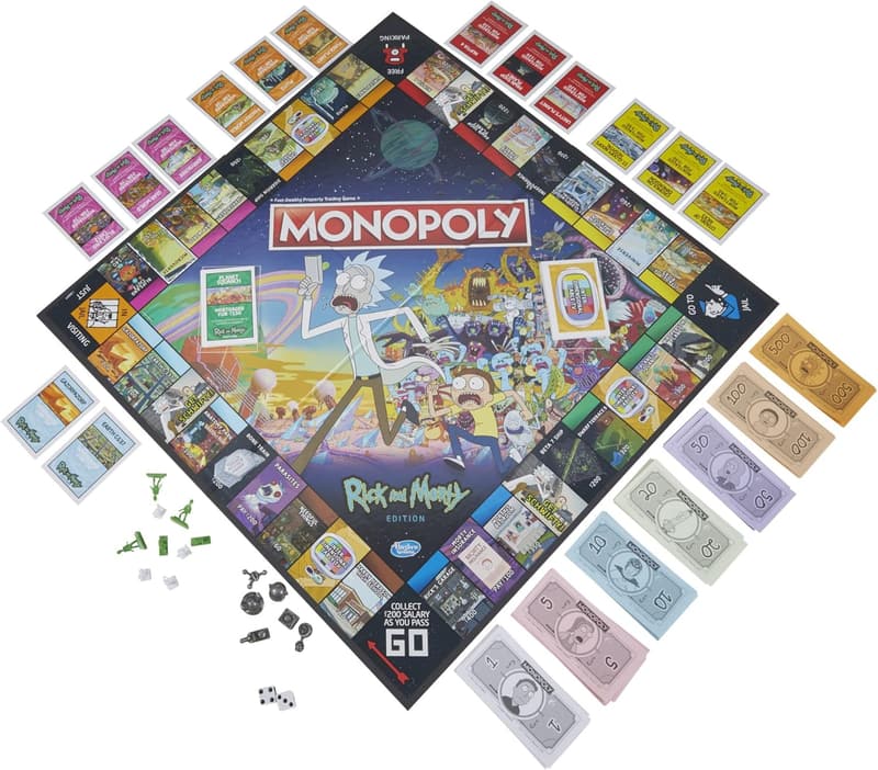Rick and Morty Monopoly Board Game for Families and Teens