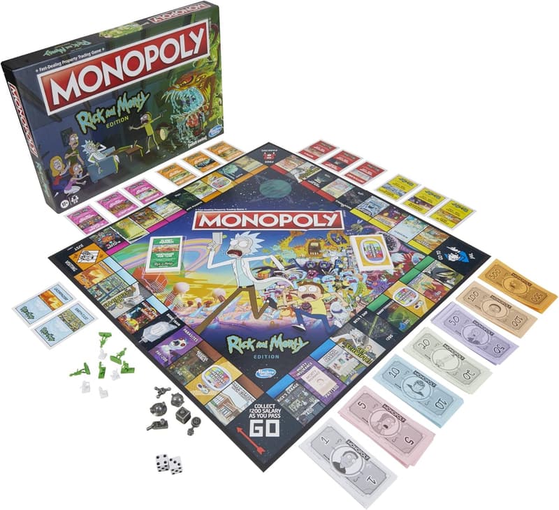 Rick and Morty Monopoly Board Game for Families and Teens