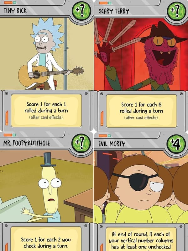 Rick and Morty: The Morty Zone Dice Game