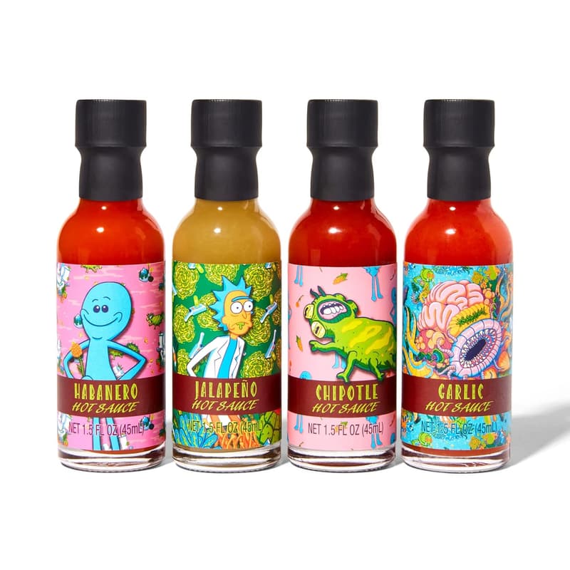 Rick and Morty Multidimensional Hot Sauce Gift Set - 4 Flavors