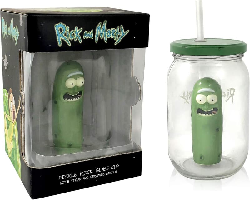 Pickle Jar Glass Mason Jar - Rick and Morty Exclusive