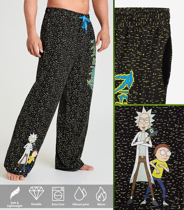 Rick and Morty Men's Lounge Pajama Pants with Pockets