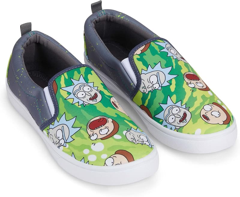 Rick and Morty Canvas Slip-On Sneakers for Men