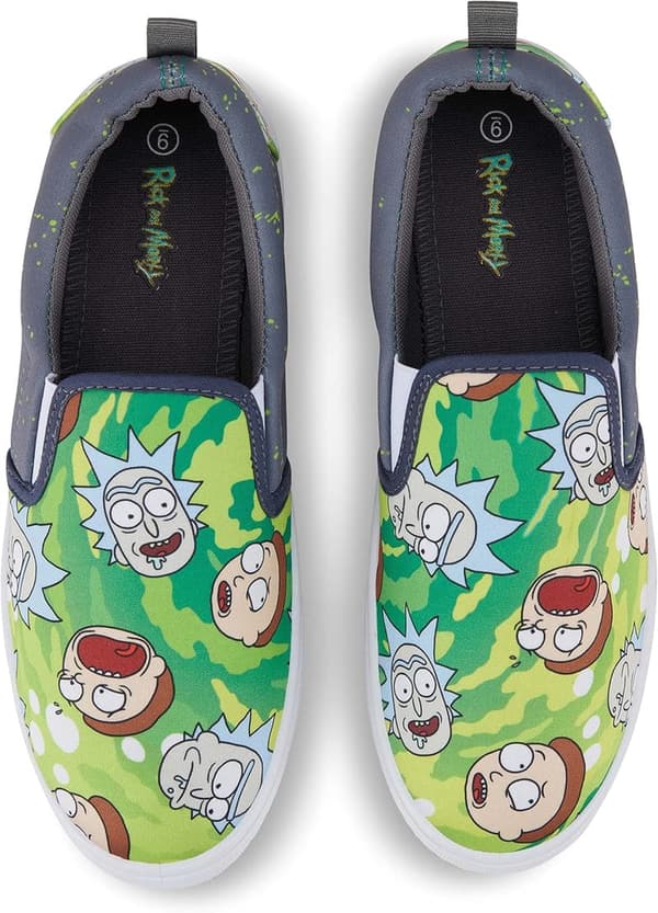 Rick and Morty Canvas Slip-On Sneakers for Men