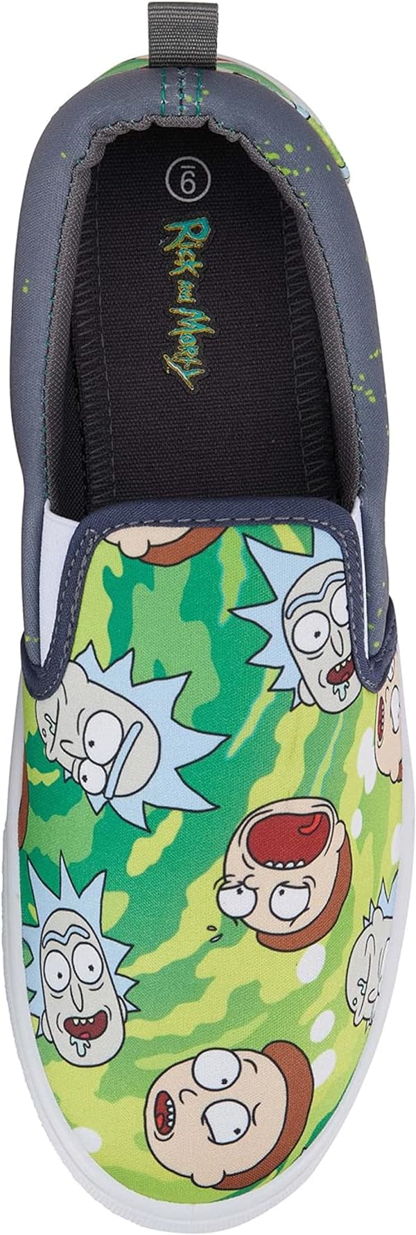 Rick and Morty Canvas Slip-On Sneakers for Men