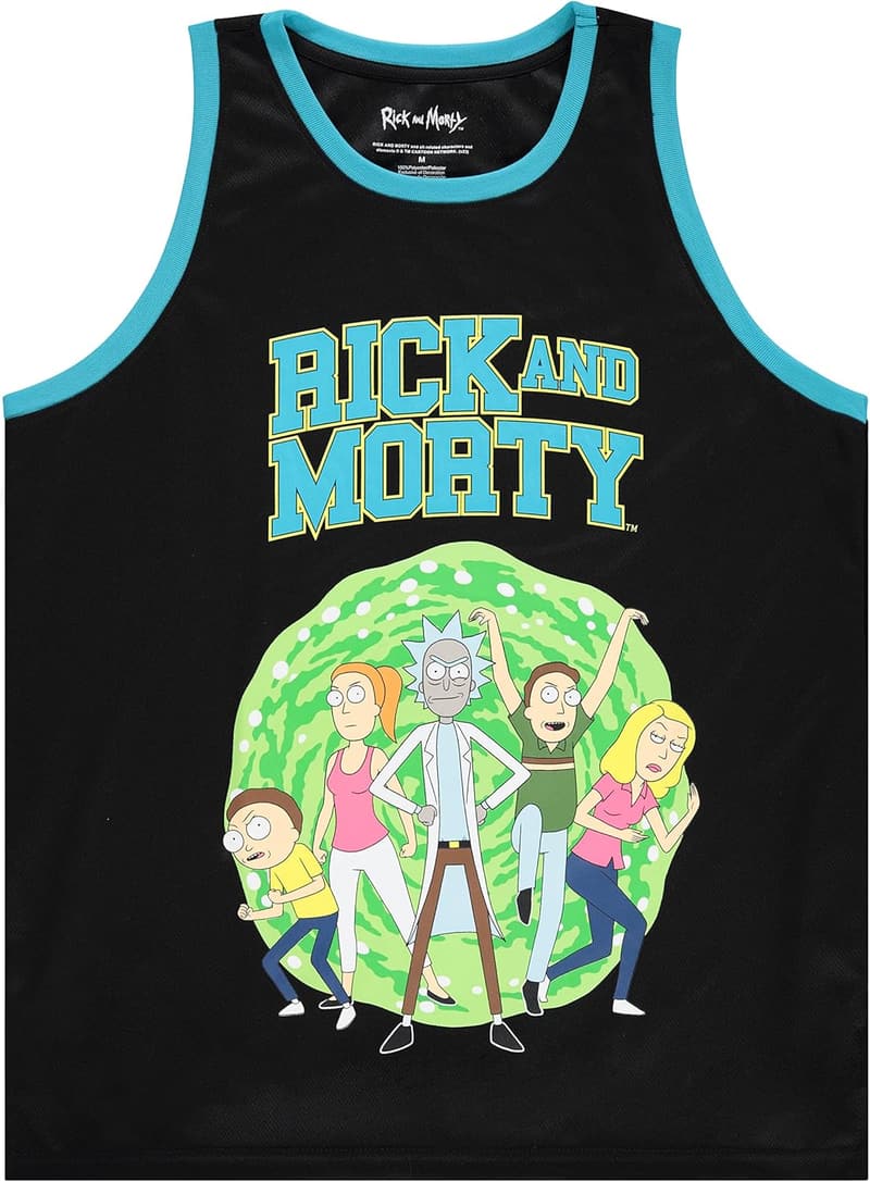Rick and Morty Men's Mesh Basketball Jersey Tank Top