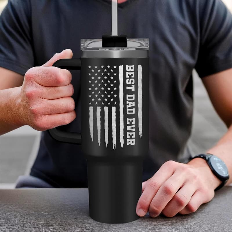 Father's Day Gift 40oz Stainless Steel Tumbler for Dad