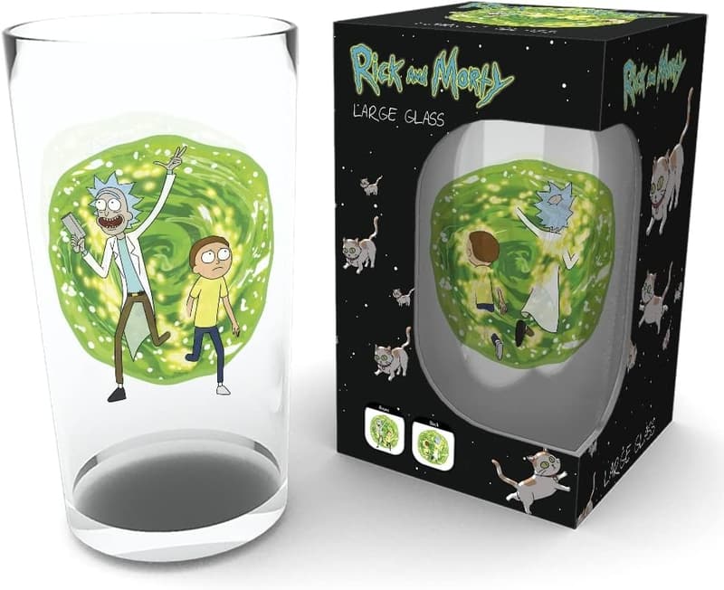 Rick & Morty 400ml Glass Mug