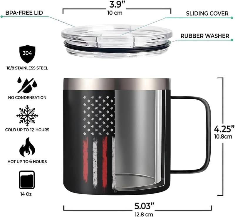 Best Dad Ever Insulated Coffee Mug - 14oz Stainless Steel