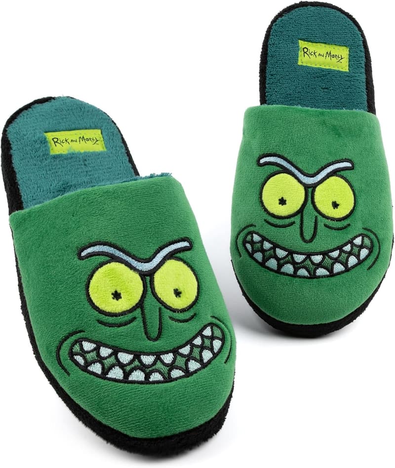 Rick and Morty Pickle Rick Unisex Adult House Slippers