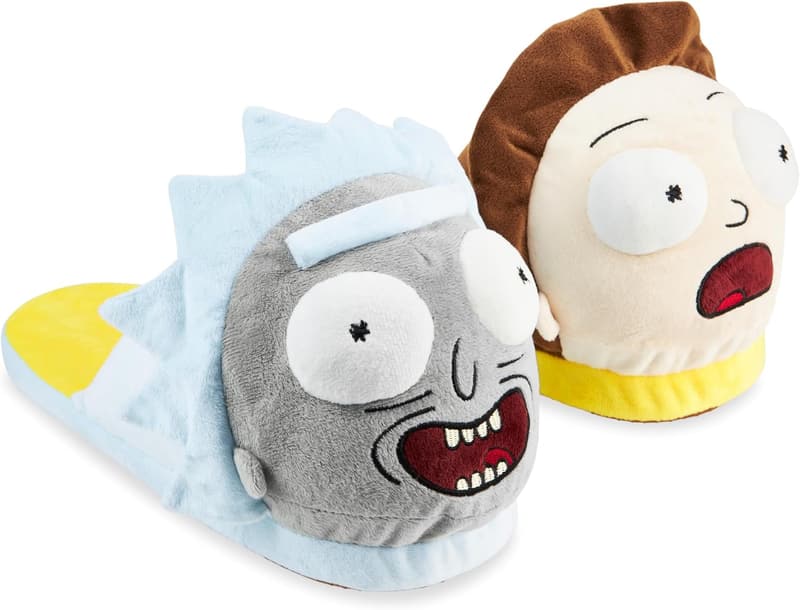 Rick and Morty 3D Plush Men's Slippers - Gift for Him