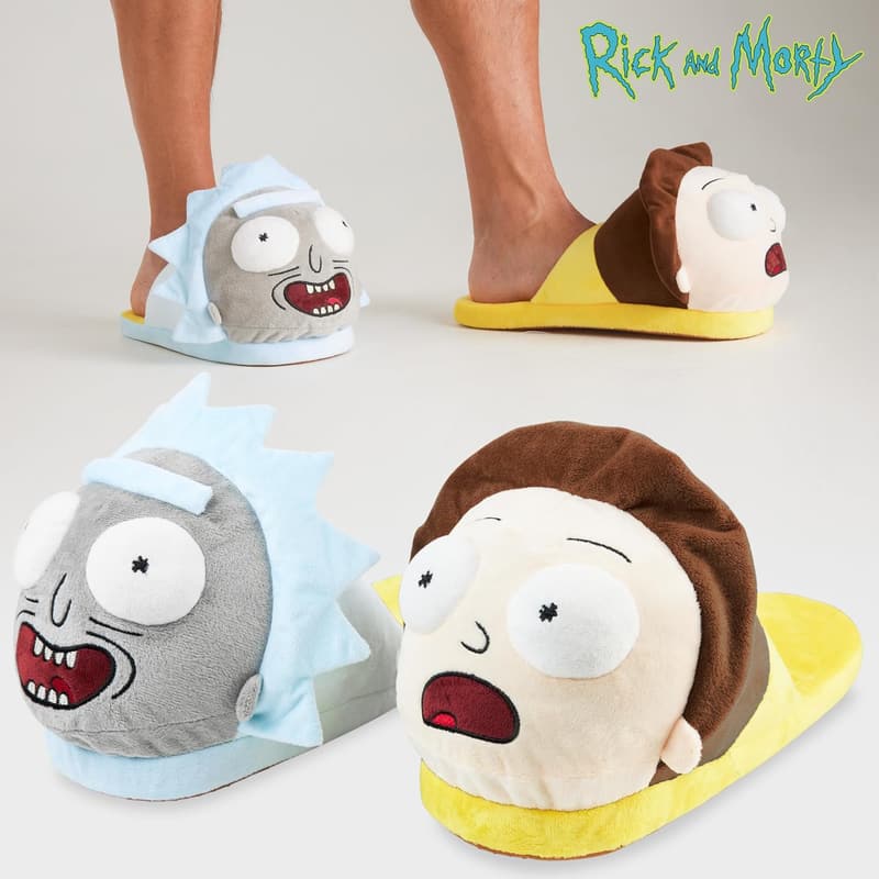 Rick and Morty 3D Plush Men's Slippers - Gift for Him