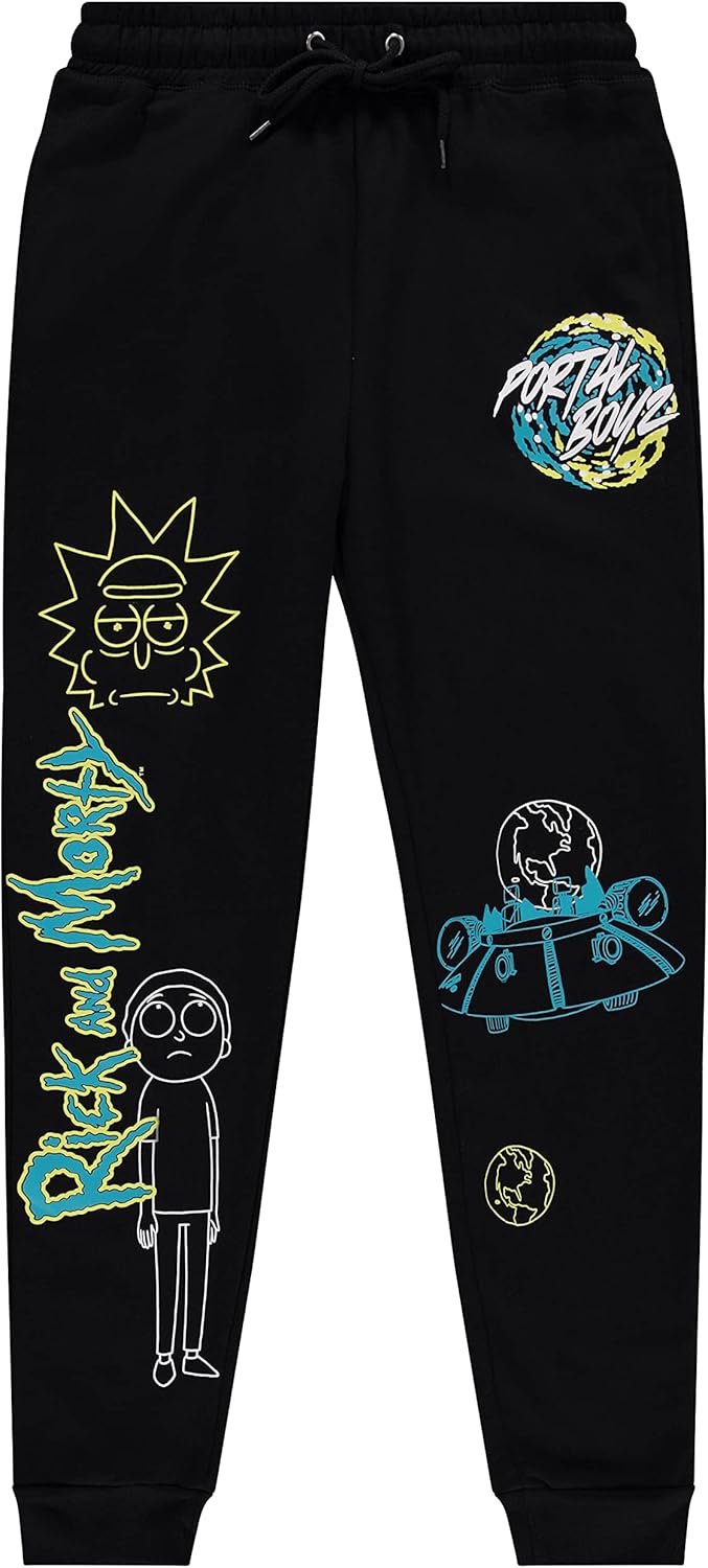 Rick and Morty Fleece Jogger Sweatpants for Men