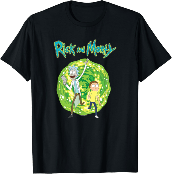 Rick and Morty Dimension Portal Short Sleeve T-Shirt