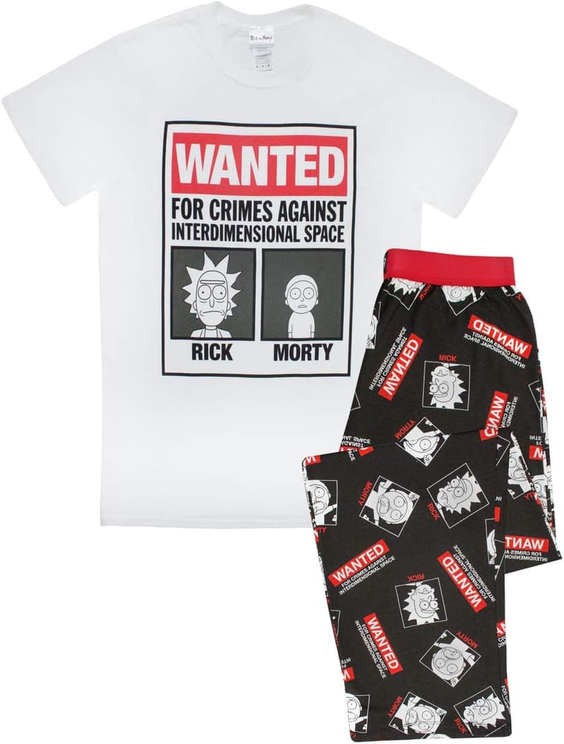 Rick and Morty Men's Pajama Set | Graphic Tee & Print PJs