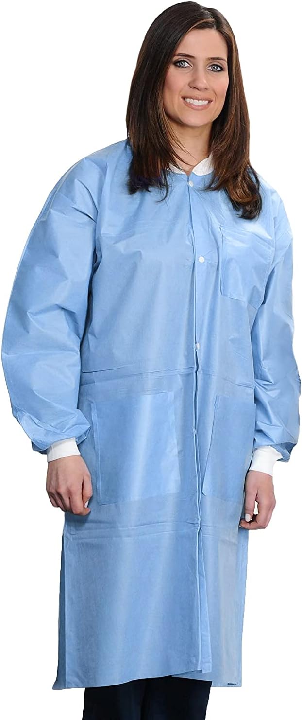 Ceil Blue Unisex 5X-Large Disposable Lab Coats (10 Pack)