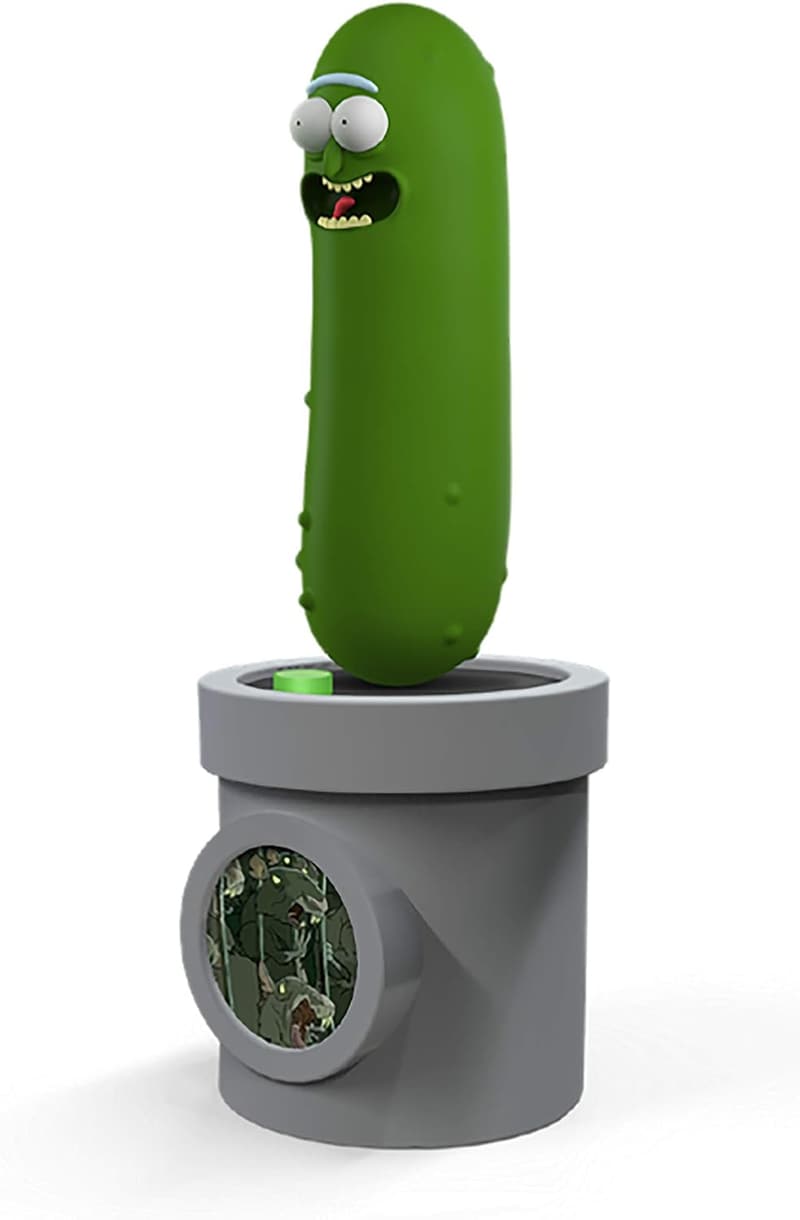 Dancing Pickle Rick Figurine - Moves to Theme Song & Music