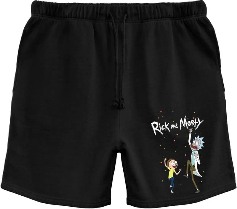 Rick and Morty Men's Fleece Sweat Shorts - Officially Licensed