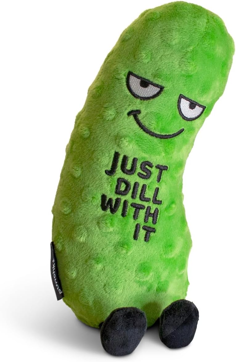 Sassy Dill Pickle Plush Toy - Perfect Gift for Pickle Lovers