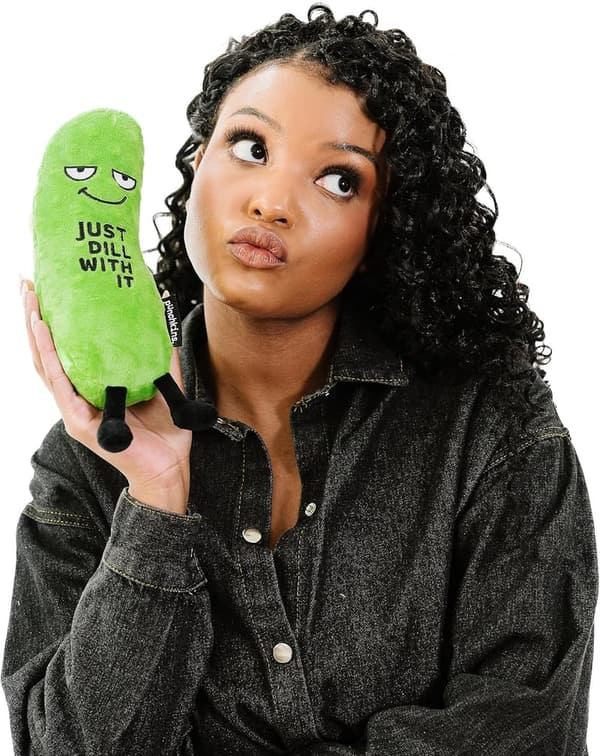 Sassy Dill Pickle Plush Toy - Perfect Gift for Pickle Lovers