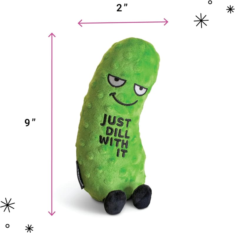 Sassy Dill Pickle Plush Toy - Perfect Gift for Pickle Lovers