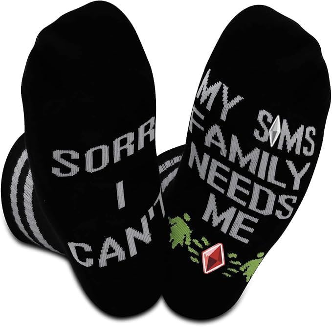Funny Gaming Socks Gift for Gamers - 2 Pairs