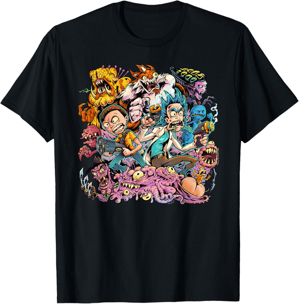 Rick and Morty Illustration T-Shirt for Fans