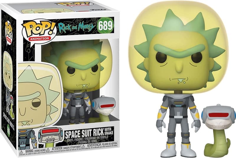 Rick and Morty Funko Pop! - Space Suit Rick with Snake