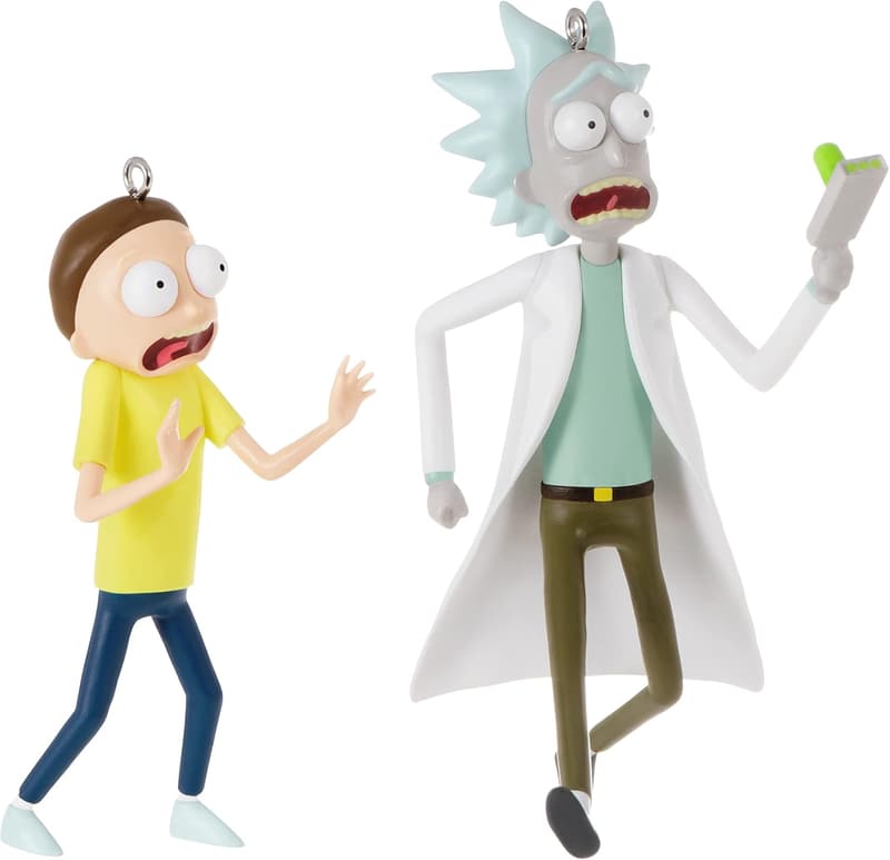 Rick and Morty Keepsake Christmas Ornaments - Set of 2
