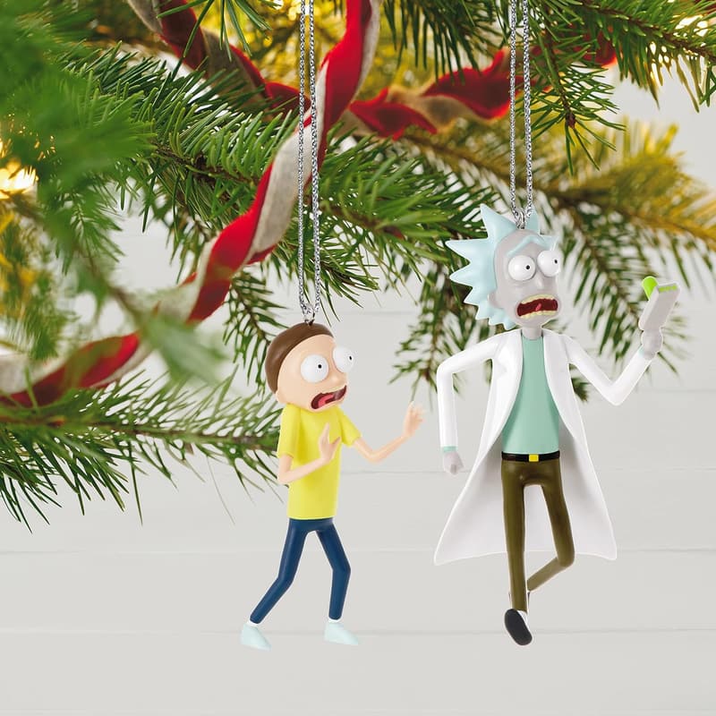 Rick and Morty Keepsake Christmas Ornaments - Set of 2