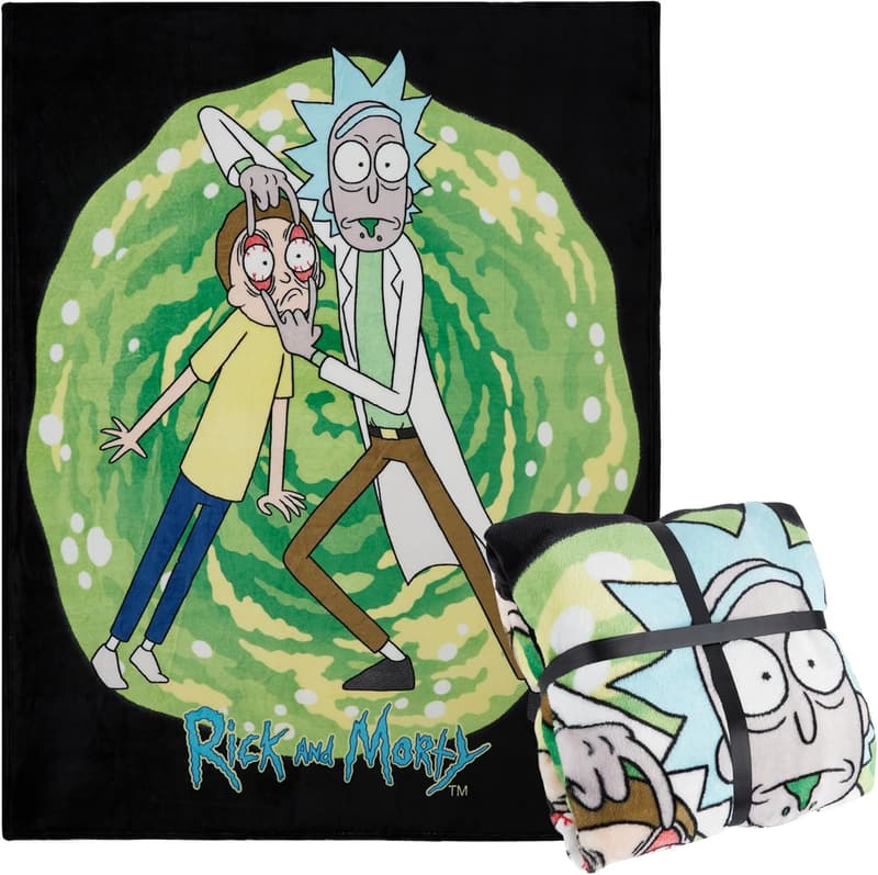 Rick and Morty Super Soft Fleece Blanket - Gift for Him