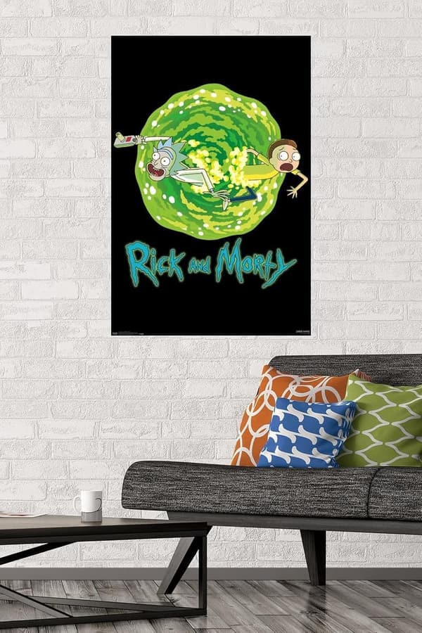 Rick and Morty Portal Wall Poster, Unframed, 22.375