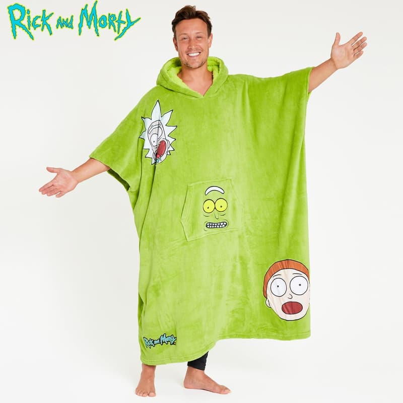 Rick and Morty Fleece Blanket Hoodie for Men