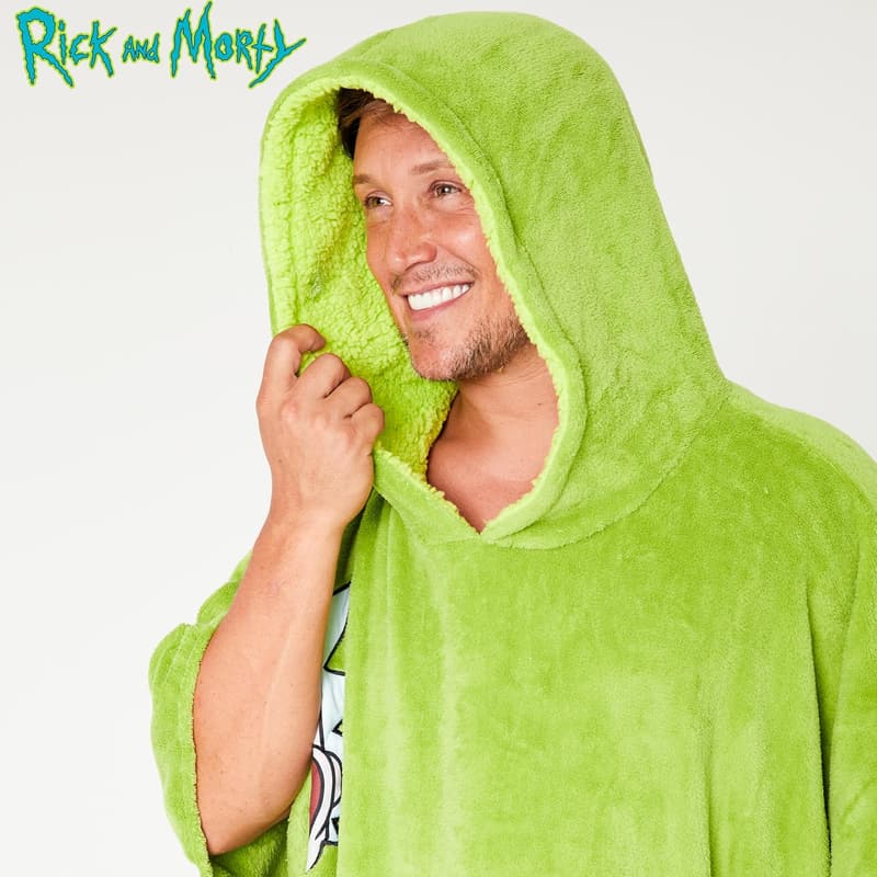 Rick and Morty Fleece Blanket Hoodie for Men