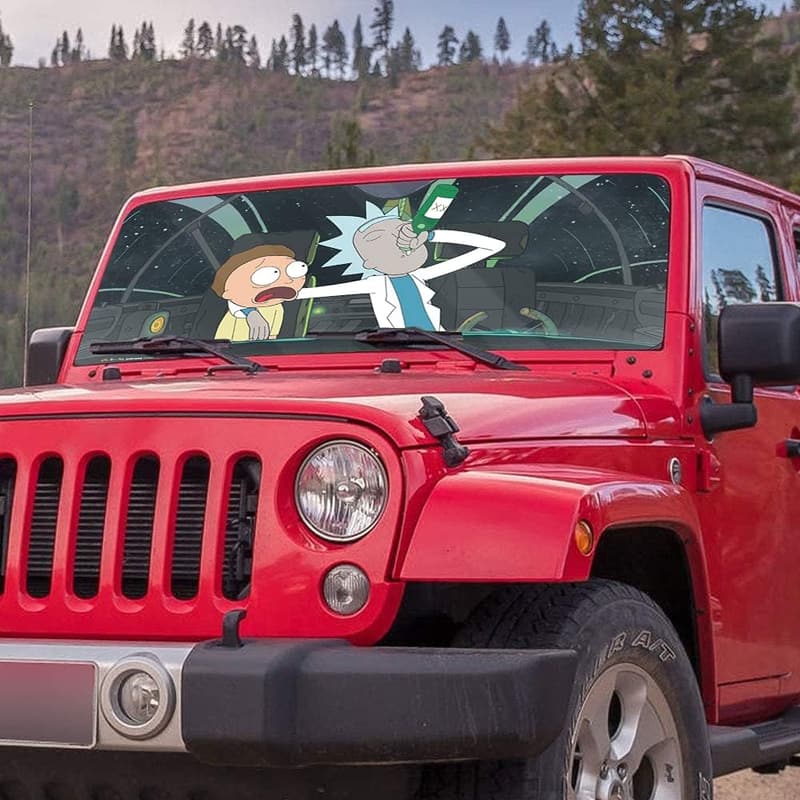 Rick and Morty Car Sunshade for Universal Fit