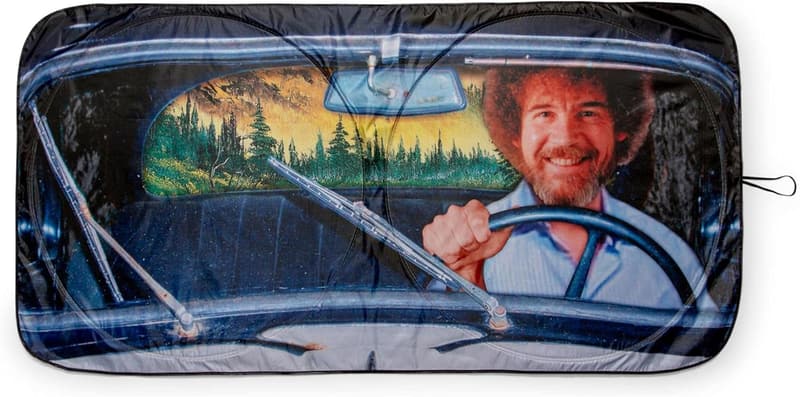 Bob Ross Happy Trees Windshield Sunshade - UV Protection, 64