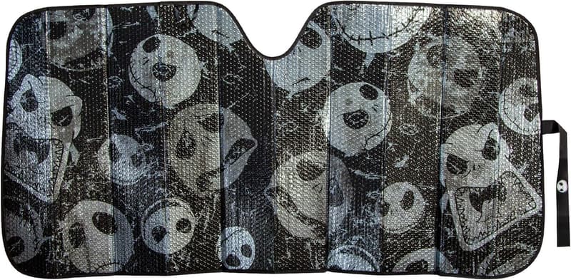 Nightmare Before Christmas Jack Skellington Black Foil Sunshade